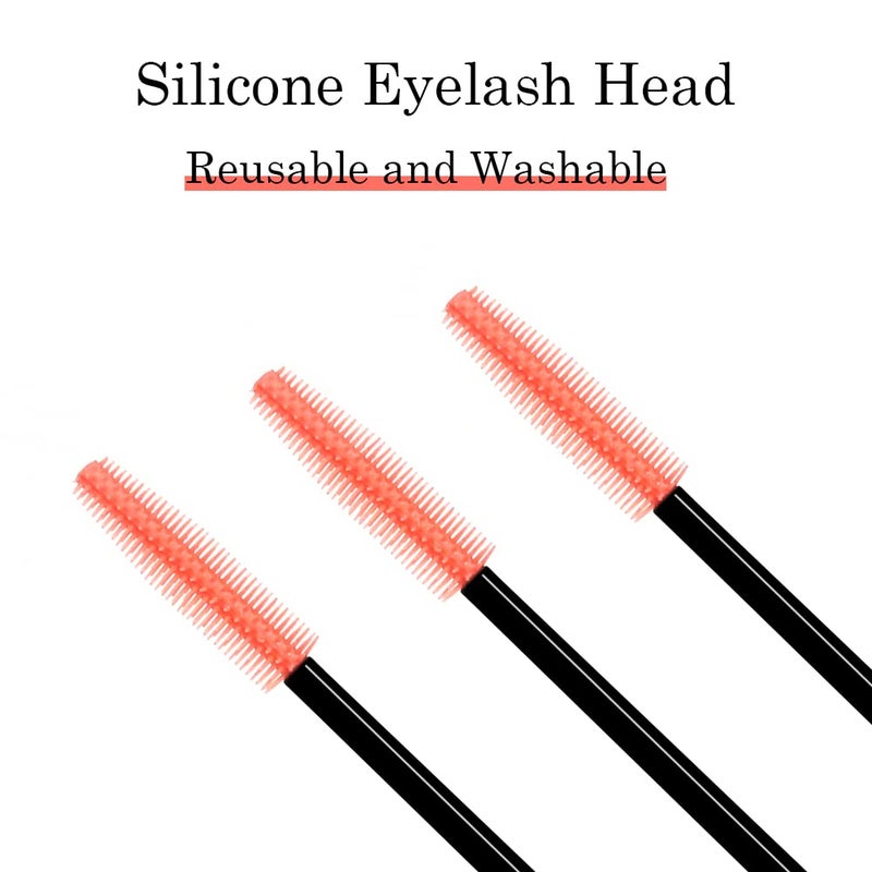 Shintop Disposable Silicone Eyelash Mascara Applicator Wands (Tower-Shape) - Image 3